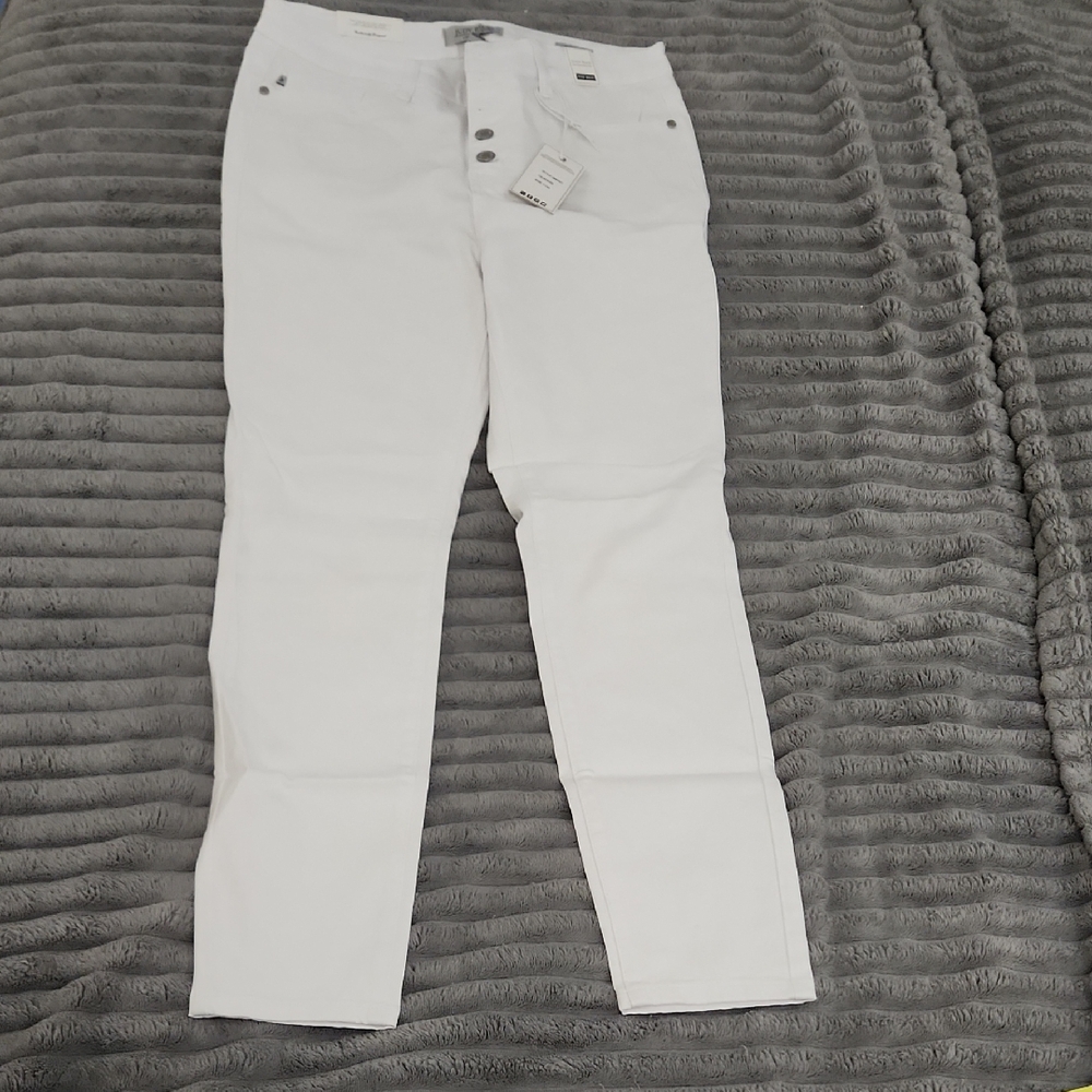 Judy Blue Women's Crisp White Skinny Jeans